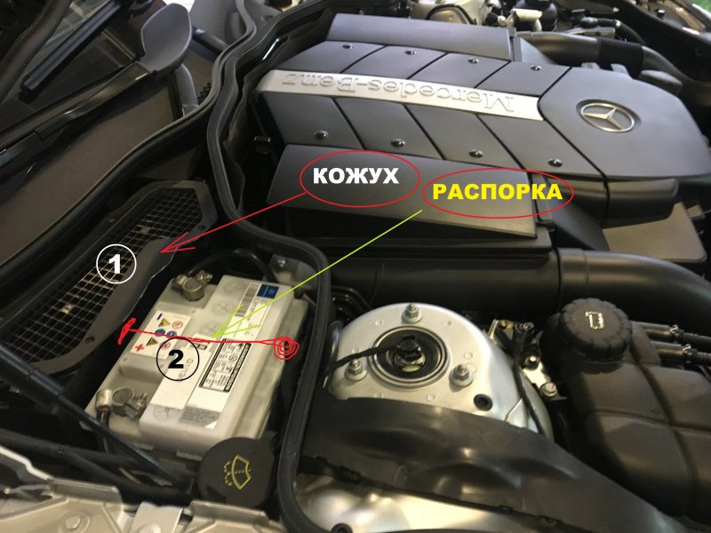 Фото 164 — Замена генератора и аккумулятора Mercedes-Benz C-Class